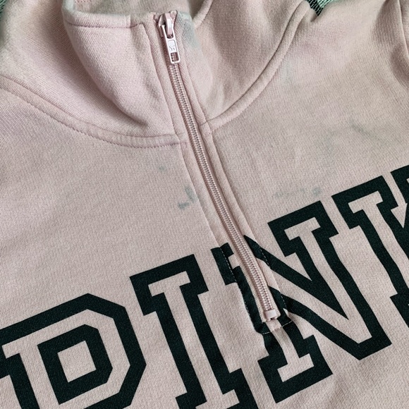 PINK quarter zip sweatshirt - Picture 3 of 7